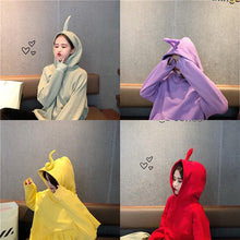 Charger l'image dans la galerie, MISSKY Autumn Winter Women Sweatshirt  Solid Color Cute Teletubby Design Sweatshirt Hoodies Loose Pullover Casual All-match Top
