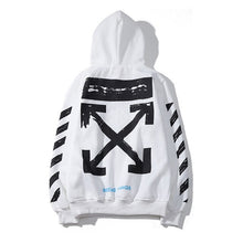 Charger l&#39;image dans la galerie, stripe arrow 19ss Off-White OW Men/Women Lovers models autumn winter Fashion Cotton Casual Hoodie Sweatshirt Hooded loose jacket