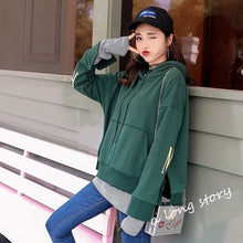 Charger l&#39;image dans la galerie, Hoodies Women Autumn Winter Trendy Embroidery Korean Style Simple Casual Kawaii Ulzzang Oversize Womens Clothing Chic Streetwear