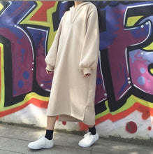 Charger l'image dans la galerie, SVOKOR Warm Leisure Sweatshirt Long Section  Hoodies Autumn Winter Plus Velvet Thickening Women's Jacket
