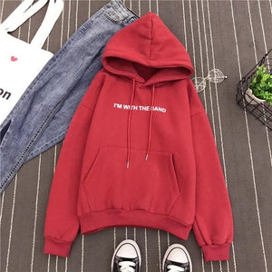 Zulunouba Female Winter Clothing Fleece Hooded Neck Solid Soft Pocket Pullovers Women Hoodies White Sweatshirt Loose Coat