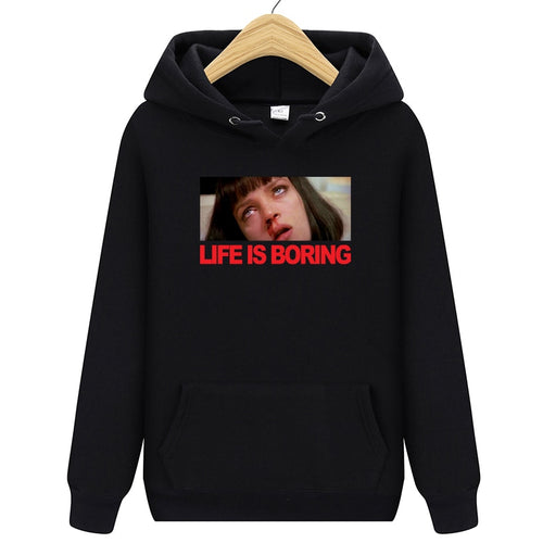 Brand Clothing Life is Boring Fashion Hoody 2019 New Casual Men Hoodies Sweatshirts Printed Pullover Hoodie Cotton S-2XL