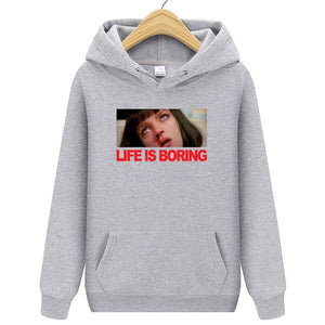 Brand Clothing Life is Boring Fashion Hoody 2019 New Casual Men Hoodies Sweatshirts Printed Pullover Hoodie Cotton S-2XL