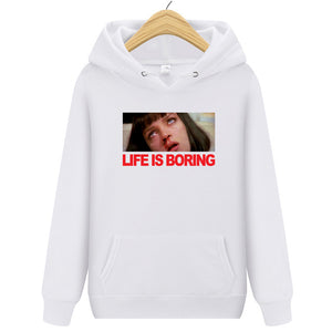 Brand Clothing Life is Boring Fashion Hoody 2019 New Casual Men Hoodies Sweatshirts Printed Pullover Hoodie Cotton S-2XL