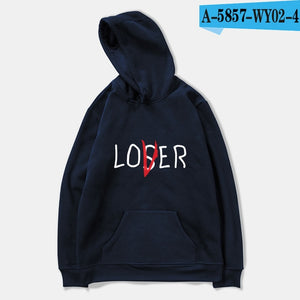 New Movie It Losers Club Sweatshirt Men Women Loser Lover It Inspired Hoodies Casual Unisex Sweatshirts Loser Lover  Hoodie