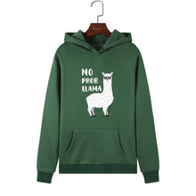 Charger l&#39;image dans la galerie, Women Hoodies Sweatshirts Hooded Sweatshirt Funny Animal Llama Print Autumn Winter Pullover Female Hoodie Tops Clothes Outwear